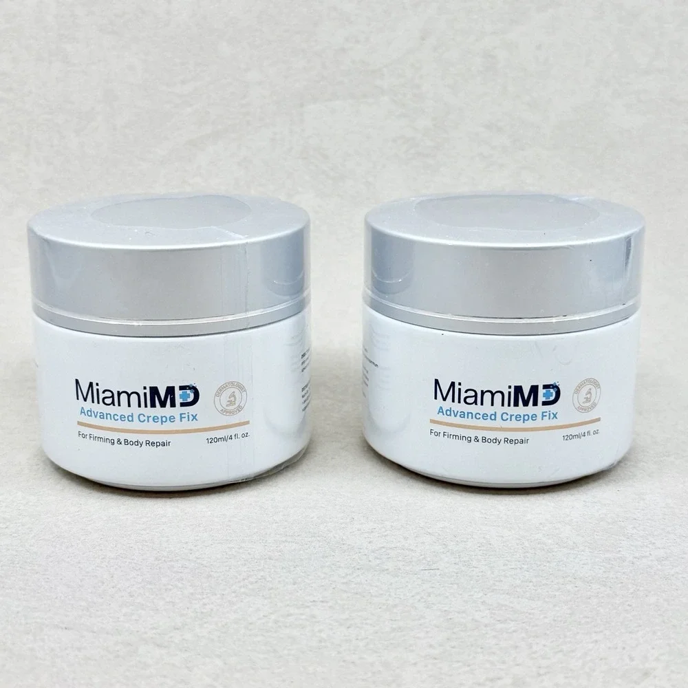 2 PACK MiamiMD ( Miami MD) ADVANCED CREPE FIX For Firming & Body Repair 4oz NEW